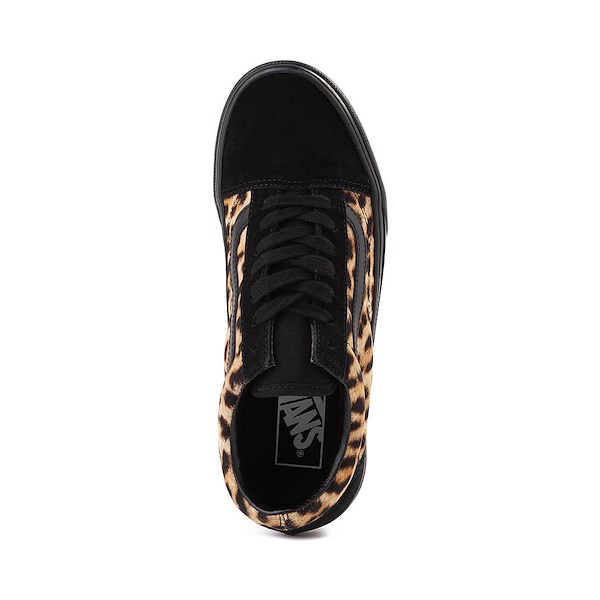 alternate view Vans Old Skool Skate Shoe - Black / LeopardALT2