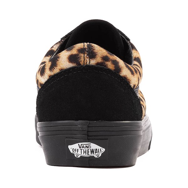 alternate view Vans Old Skool Skate Shoe - Black / LeopardALT4