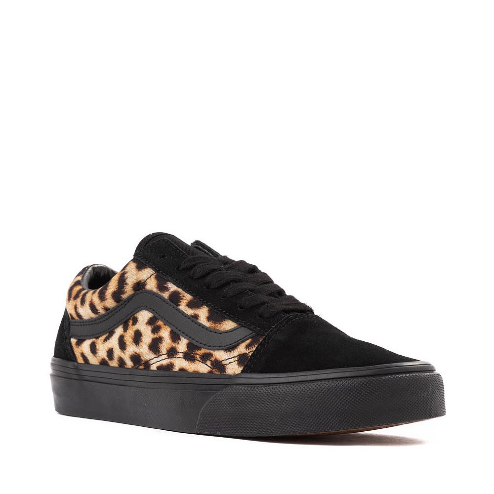 Vans Old Skool Skate Shoe - Black / Leopard | Journeys