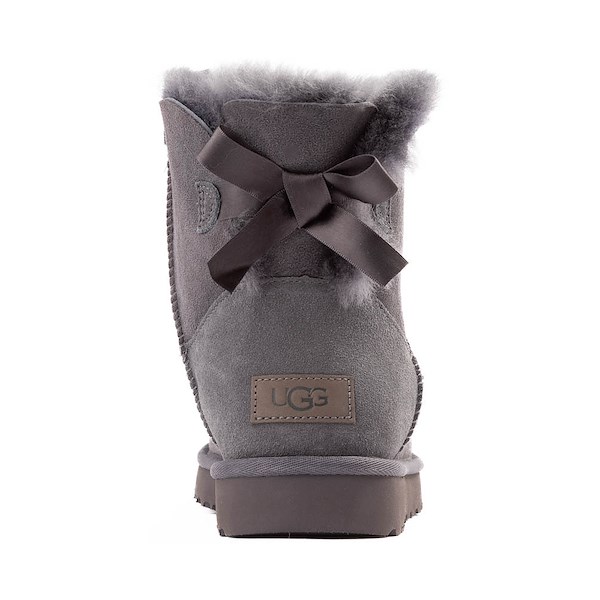 alternate view Womens UGG® Mini Bailey Bow II Boot - ObsidianALT4