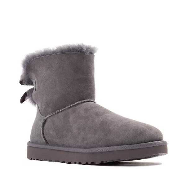 alternate view Womens UGG® Mini Bailey Bow II Boot - ObsidianALT5