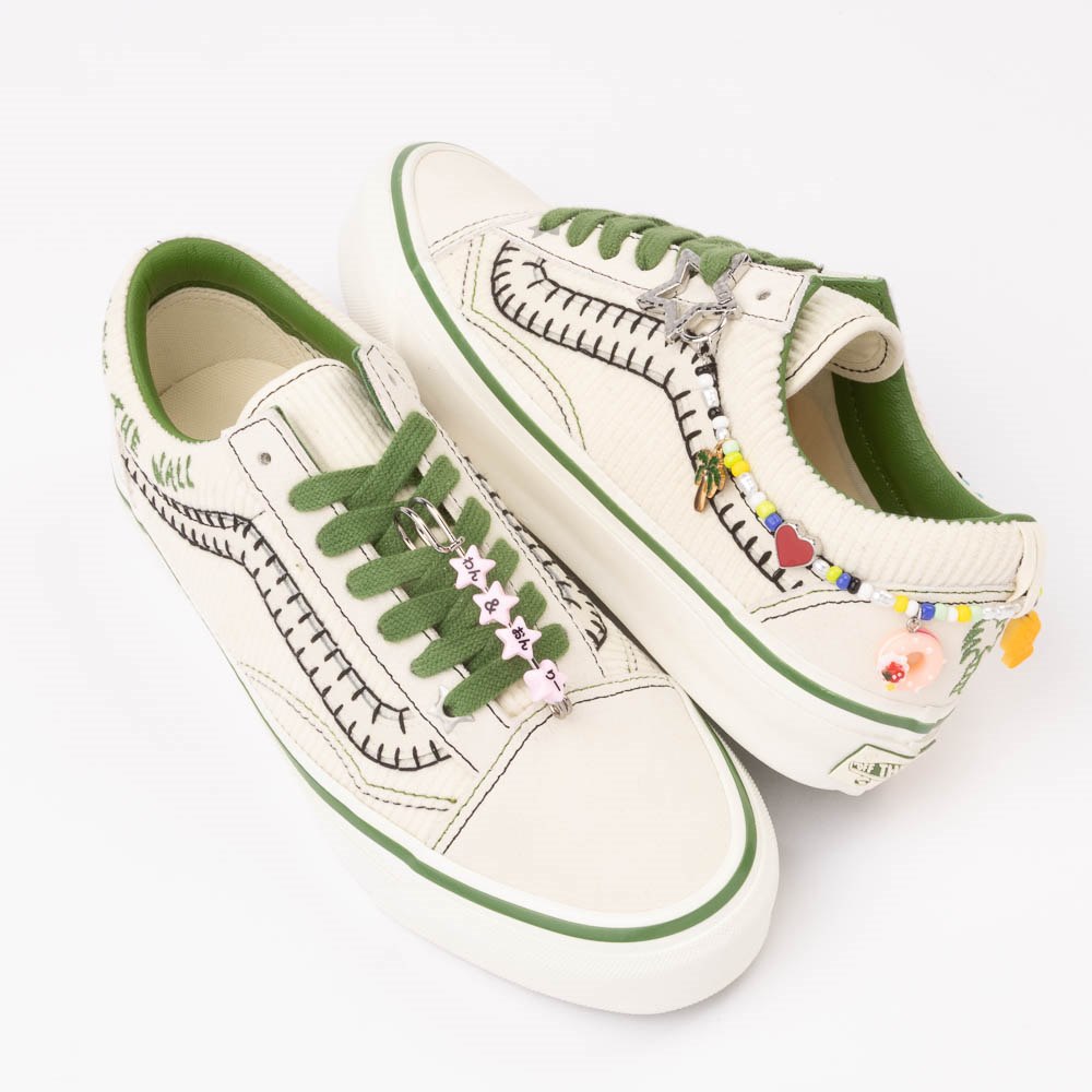 Vans New Future Premium Old Skool Skate Shoe by Cocona Hiraki - Cream