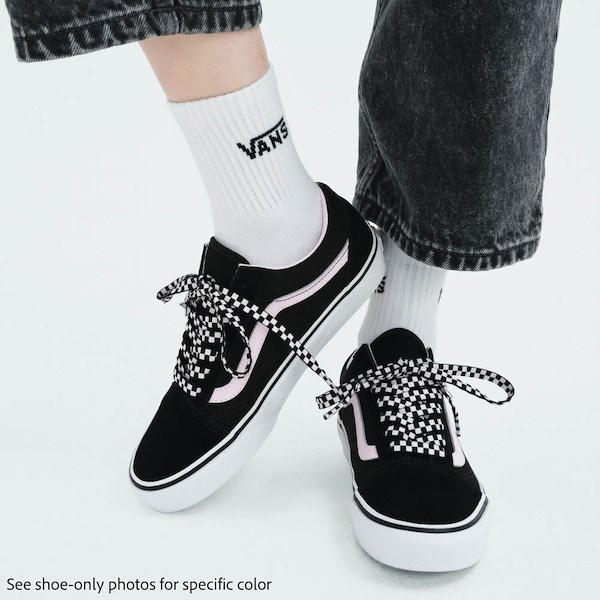 alternate view Vans Premium Old Skool Skate Shoe - Black / White / PinkALT1C