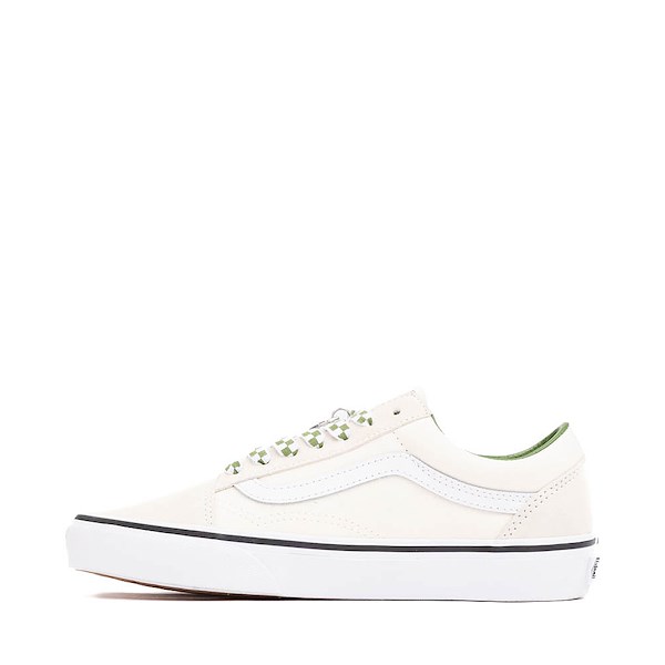alternate view Vans Premium Old Skool Skate Shoe - Marshmallow / GreenALT1