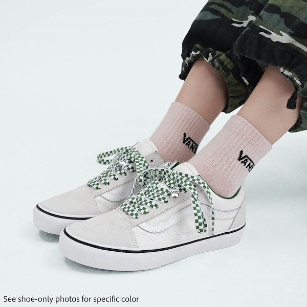alternate view Vans Premium Old Skool Skate Shoe - Marshmallow / GreenALT1C
