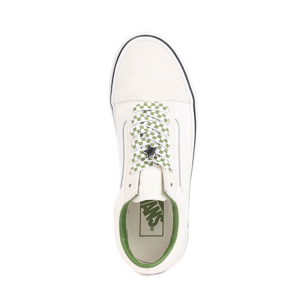alternate view Vans Premium Old Skool Skate Shoe - Marshmallow / GreenALT2