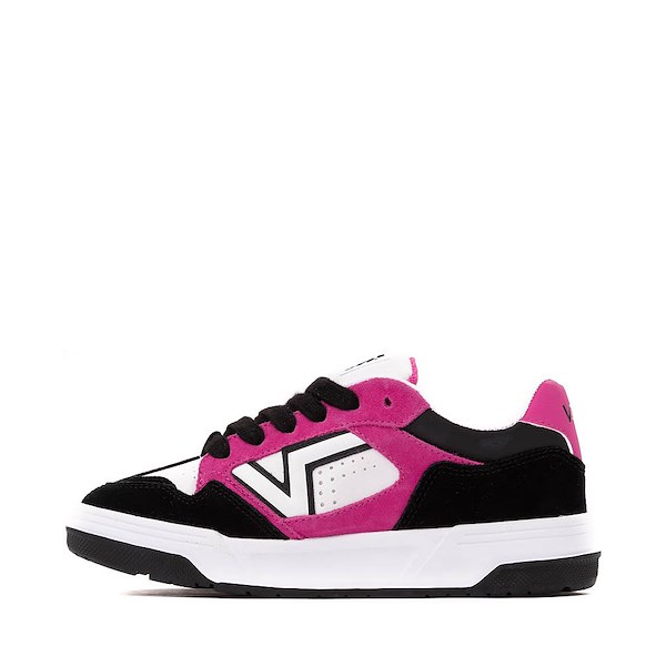 alternate view Vans Upland Suede Skate Shoe - Black / White / PinkALT1