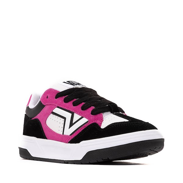 alternate view Vans Upland Suede Skate Shoe - Black / White / PinkALT5