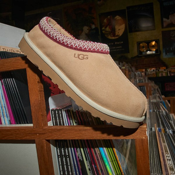 alternate view Mens UGG® Tasman II Slipper - Driftwood / Biking RedHERO