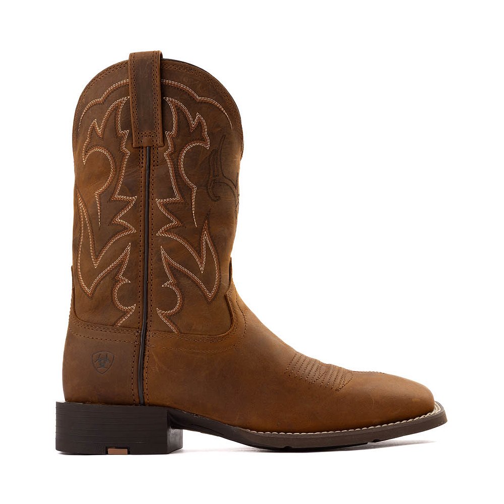 Mens Ariat Sport Outdoor Cowboy Boot - Distressed Brown