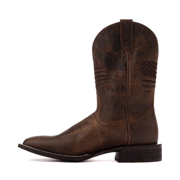 alternate view Mens Ariat Circuit Patriot Cowboy Boot - Weathered TanALT1