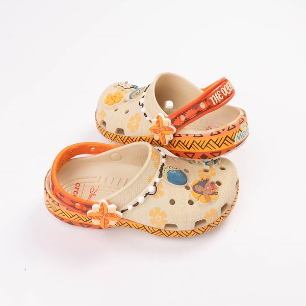 alternate view Disney Moana Crocs Classic Clog - Little Kid / Big Kid - MulticolorHERO