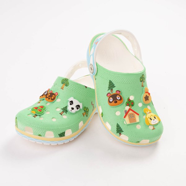 alternate view Animal Crossing Crocs Classic Clog - Little Kid / Big Kid - GreenHERO