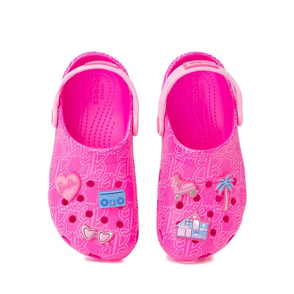 alternate view Mattel Barbie™ x Crocs Classic Clog - Little Kid / Big Kid - PinkALT2