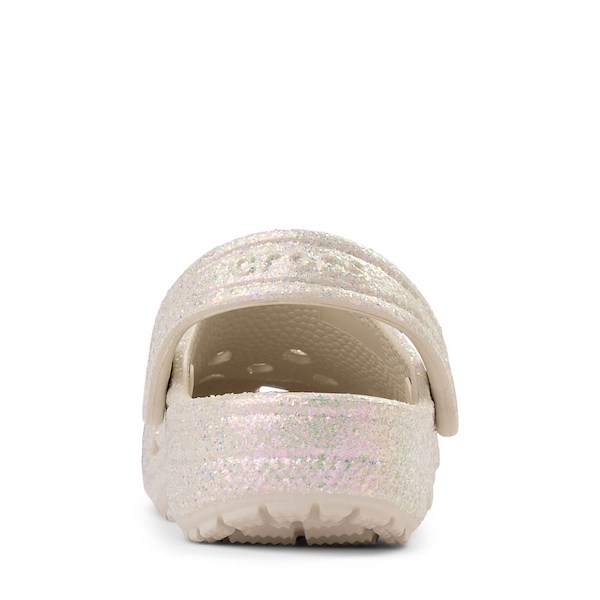 alternate view Crocs Classic Celebration Glitter Clog - Little Kid / Big Kid - ChampagneALT4