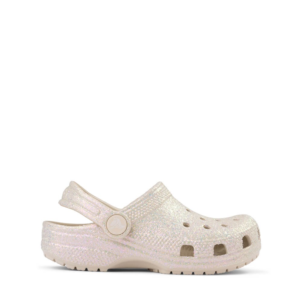 Crocs Classic Celebration Glitter Clog - Little Kid / Big Kid - Champagne