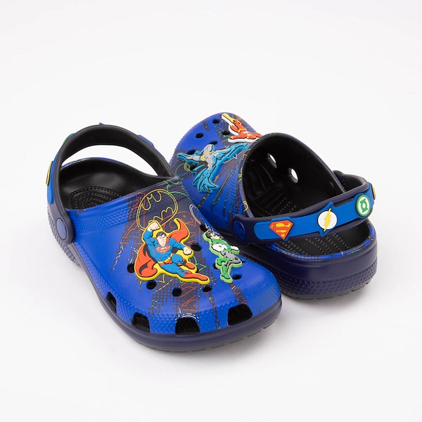 alternate view Justice League Crocs Classic Clog - Little Kid / Big Kid - MulticolorHERO