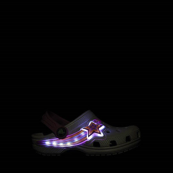 alternate view Crocs Classic Star Lights Clog - Toddler - Moonlight / MulticolorALT1