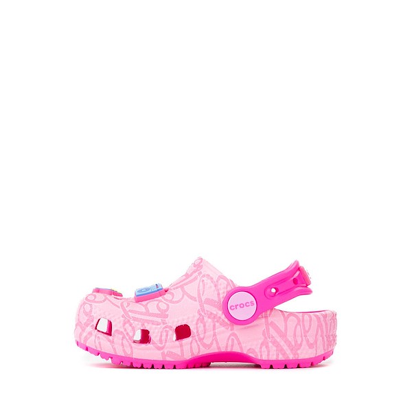 alternate view Mattel Barbie™ x Crocs Classic Clog - Baby / Toddler - PinkALT1