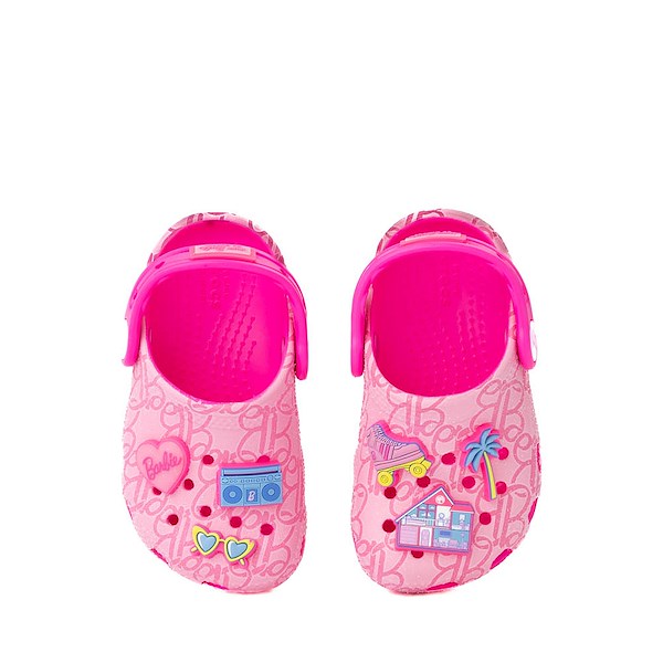 alternate view Mattel Barbie™ x Crocs Classic Clog - Baby / Toddler - PinkALT2