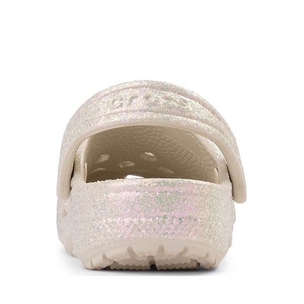 alternate view Crocs Classic Celebration Glitter Clog - Baby / Toddler - ChampagneALT4