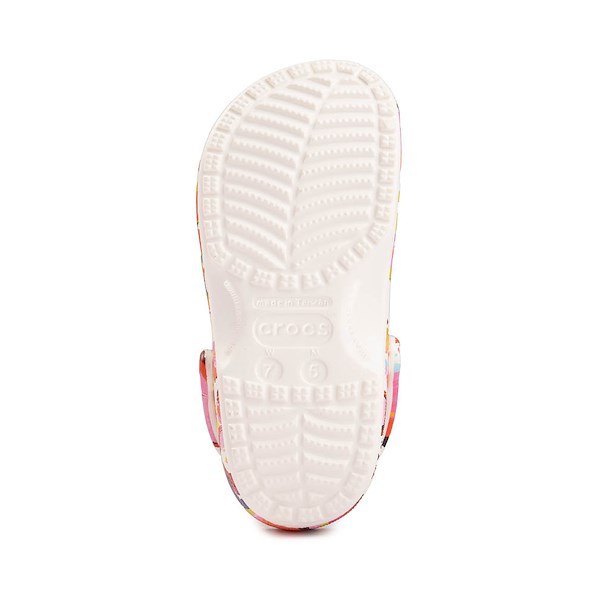 alternate view Crocs Classic Floral Chalk Clog - White / MulticolorALT3