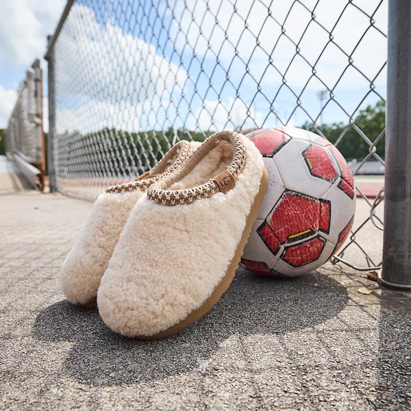 alternate view UGG® Tasman Maxi Curly Slipper - Little Kid / Big Kid - NaturalHERO