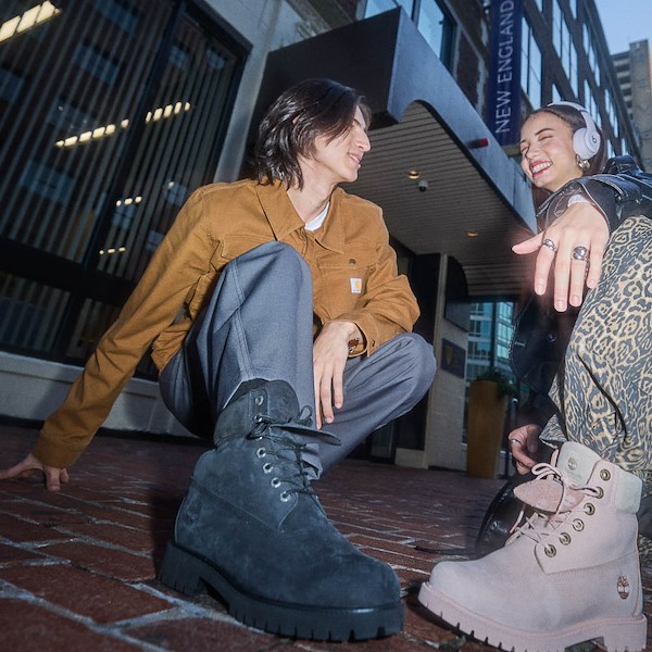 alternate view Mens Timberland® Premium 6-Inch Double Tongue Waterproof Boot - BlackALT1B