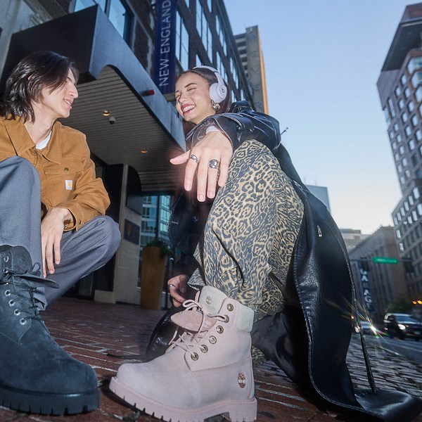 alternate view Womens Timberland® Premium 6-Inch Double Tongue Waterproof Boot - Cameo RoseALT1B