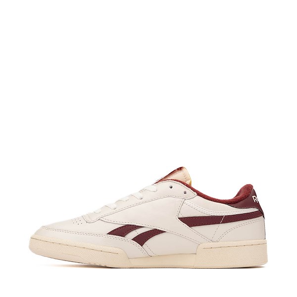 alternate view Mens Reebok Club C Revenge Athletic Shoe - Vintage Chalk / BurgundyALT1
