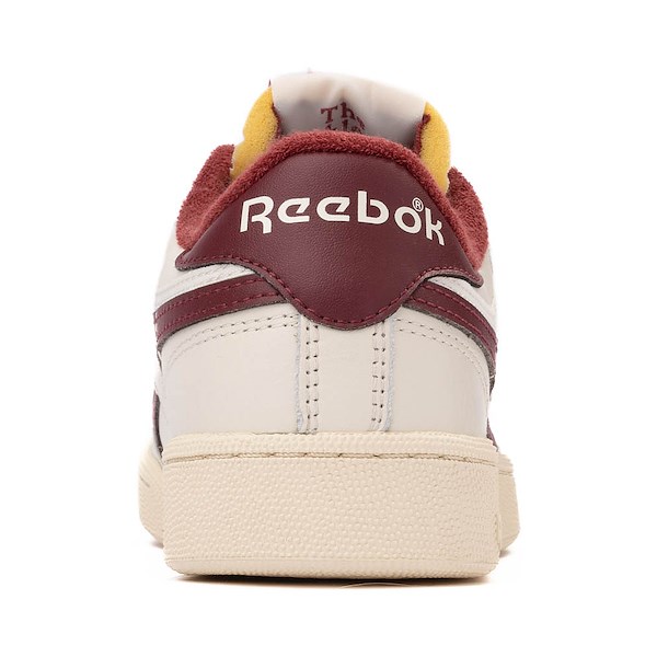 alternate view Mens Reebok Club C Revenge Athletic Shoe - Vintage Chalk / BurgundyALT4