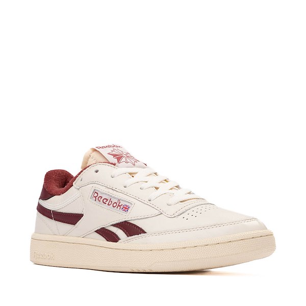 alternate view Mens Reebok Club C Revenge Athletic Shoe - Vintage Chalk / BurgundyALT5