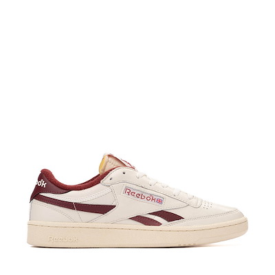 Main view of Mens Reebok Club C Revenge Athletic Shoe - Vintage Chalk / Burgundy