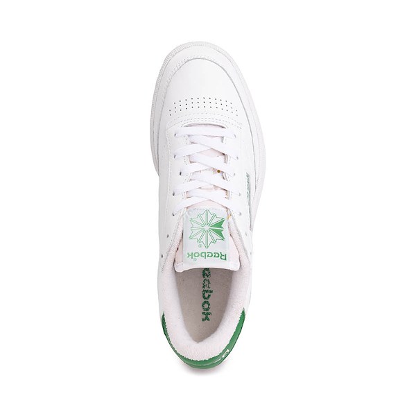 alternate view Mens Reebok Club C 85 Athletic Shoe - White / Glen GreenALT2