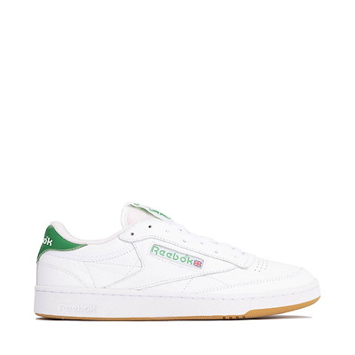 Main view of Mens Reebok Club C 85 Athletic Shoe - White / Glen Green