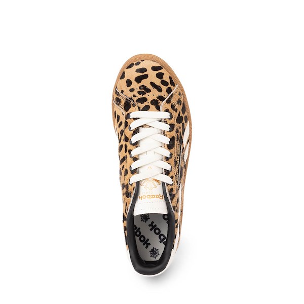alternate view Womens Reebok Club C Grounds UK Athletic Shoe - LeopardALT2