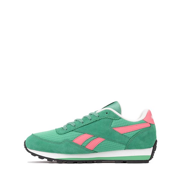 alternate view Reebok Classic AZ Athletic Shoe - Little Kid - Green / PinkALT1