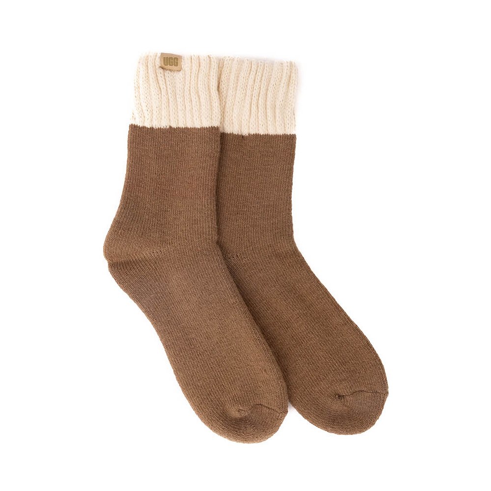 Mens UGG&reg; Camdyn Cozy Socks - Chestnut