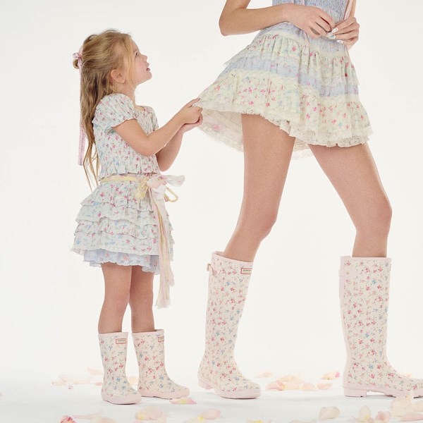 Hunter x LoveShackFancy Original Rain Boot - Little Kid / Big Kid - Sunrise Patchwork / Confetti Bloom
