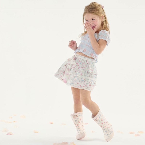 Hunter x LoveShackFancy First Classic Rain Boot - Toddler / Little Kid - Sunrise Patchwork / Confetti Bloom