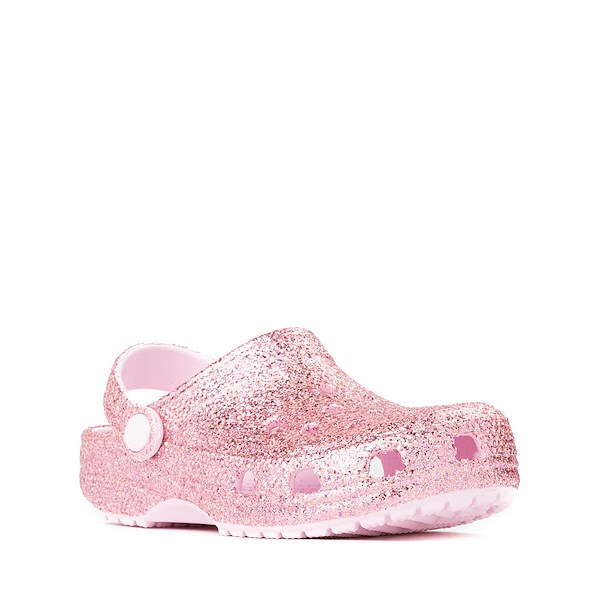alternate view Crocs Classic Chunky Glitter Clog - Little Kid / Big Kid - PinkALT5