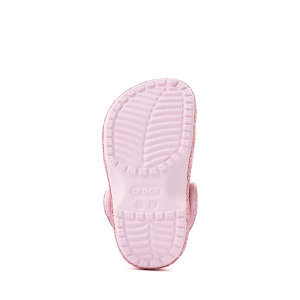 alternate view Crocs Classic Chunky Glitter Clog - Baby / Toddler - PinkALT3