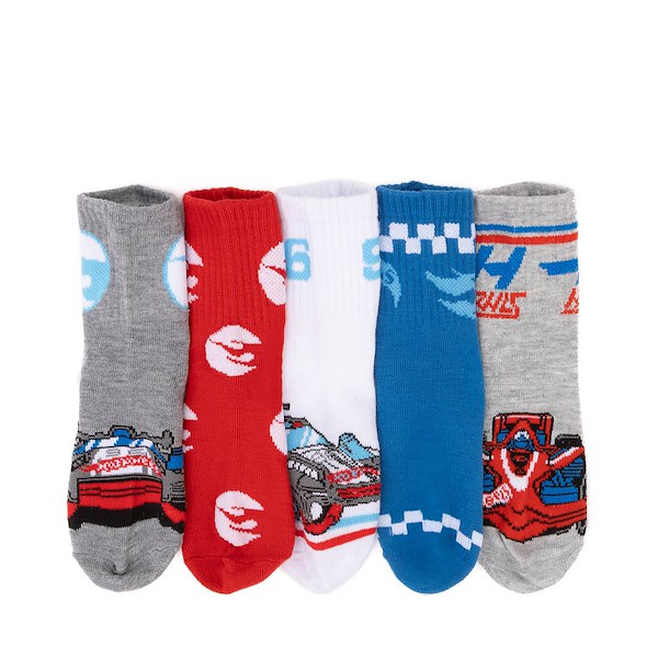 alternate view Hot Wheels™ Crew Socks 5 Pack - Little Kid - MulticolorALT1