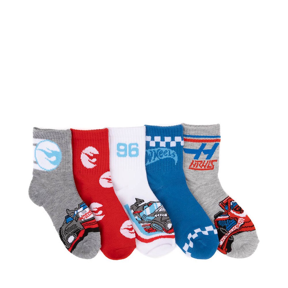 Hot Wheels&trade; Crew Socks 5 Pack - Little Kid - Multicolor