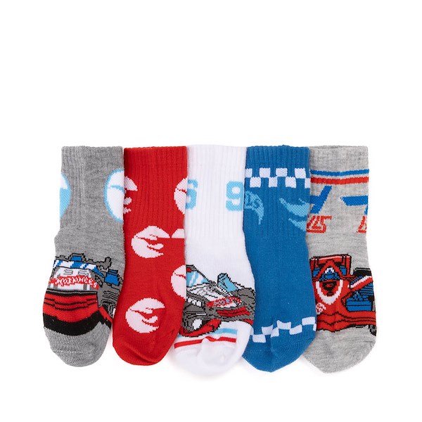 alternate view Hot Wheels™ Crew Socks 5 Pack - Toddler - MulticolorALT1