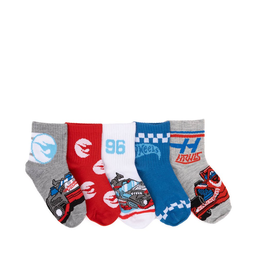 Hot Wheels&trade; Crew Socks 5 Pack - Toddler - Multicolor