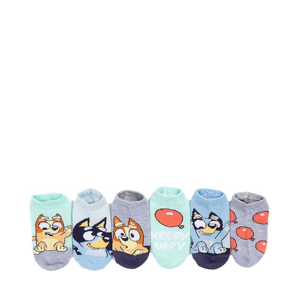 alternate view Bluey Keepy Uppy Low Socks 6 Pack - Toddler - MulticolorALT2