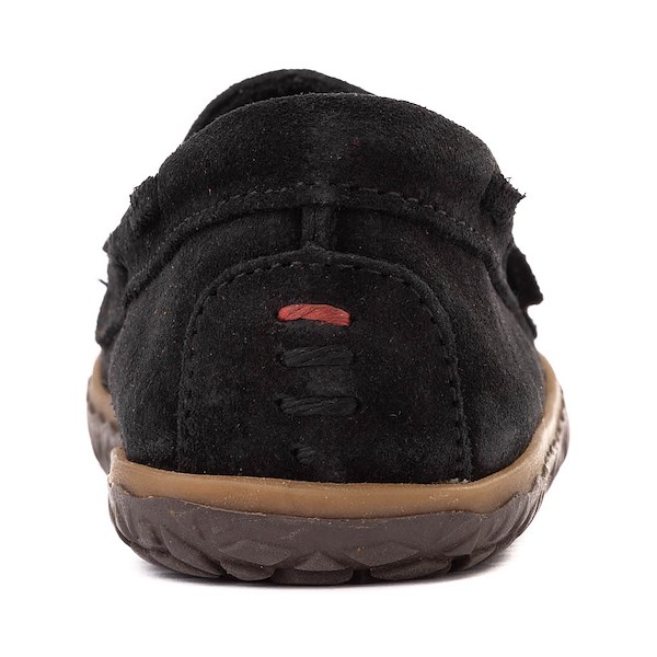 alternate view Womens Minnetonka Tie Tread Moccasin - BlackALT4