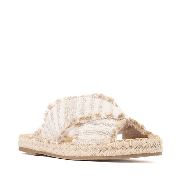 alternate view Womens Minnetonka Pepper Slide Sandal - Taupe StripeALT5