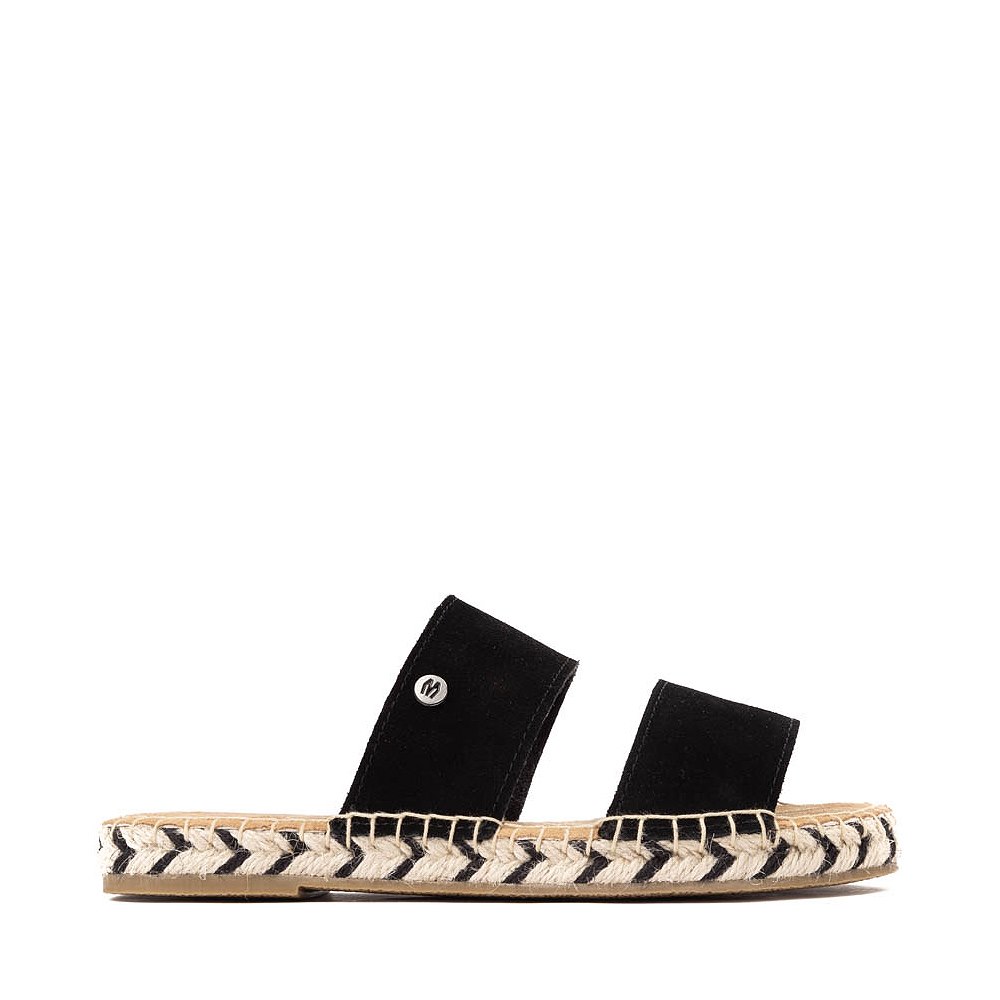 Womens Minnetonka Poppie Slide Sandal - Black
